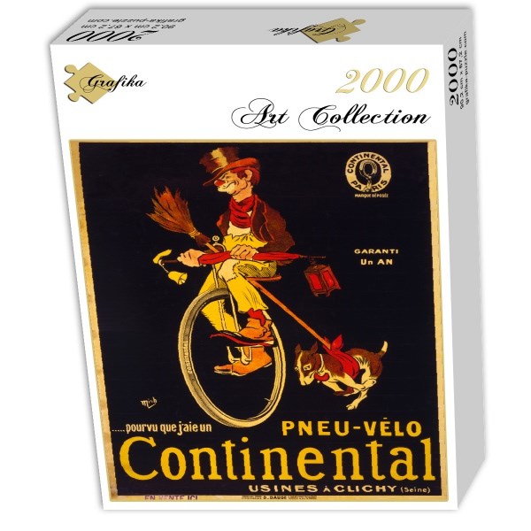 Grafika (00613) - "Poster for Continental tires, 1900" - 2000 pieces puzzle