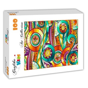 Grafika Kids (01077) - "Abstract art" - 100 pieces puzzle