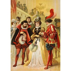 Grafika (00735) - Carl Offterdinger: "Cinderella, illustration" - 1000 pieces puzzle