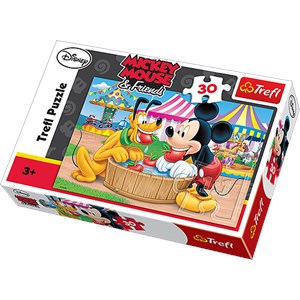 Trefl (18125) - "Mickey and his Friends, Funfair" - 30 pieces puzzle