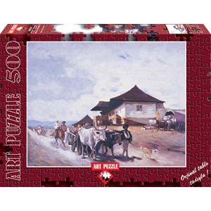 Art Puzzle (80522) - "Ox Cart At OratII" - 500 pieces puzzle
