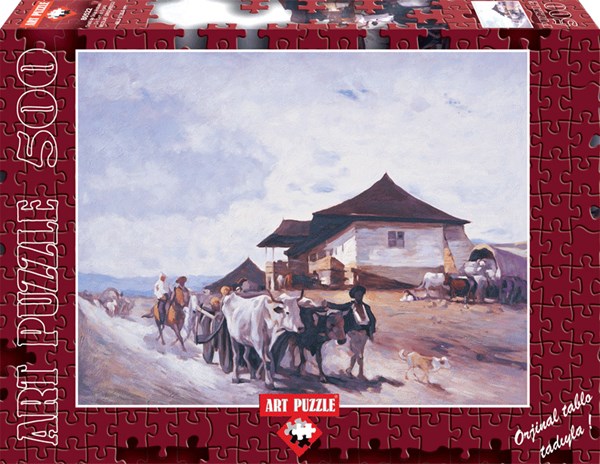 Art Puzzle (80522) - "Ox Cart At OratII" - 500 pieces puzzle