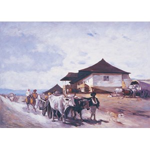 Art Puzzle (80522) - "Ox Cart At OratII" - 500 pieces puzzle