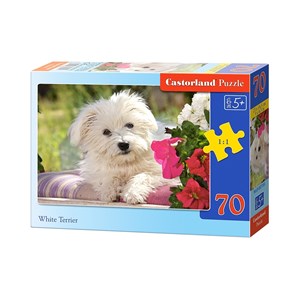 Castorland (B-007165) - "White Terrier" - 70 pieces puzzle