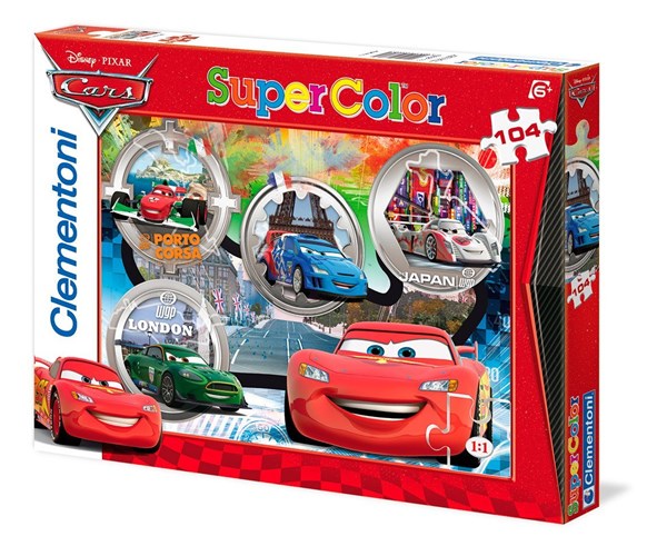 Clementoni (27857) - "Cars, Ready to Go" - 104 pieces puzzle