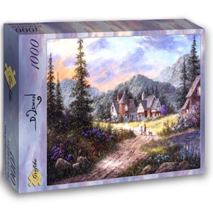 Grafika (02487) - Dennis Lewan: "Hills Of Bavaria" - 1000 pieces puzzle