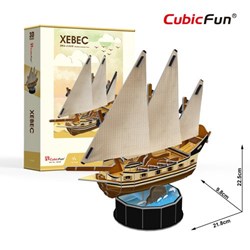 Cubic Fun (T4034h) - "Xebec" - 53 pieces puzzle