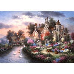 Grafika (T-00507) - Dennis Lewan: "Mill Creek Manor" - 1500 pieces puzzle