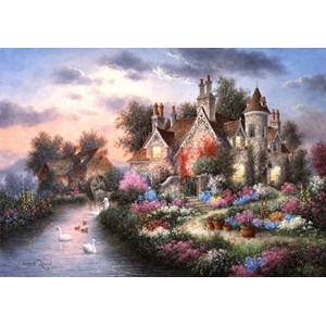 Grafika (T-00507) - Dennis Lewan: "Mill Creek Manor" - 1500 pieces puzzle