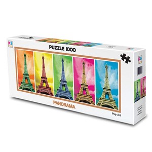 KS Games (11223) - "Pop Art, Eiffel Tower" - 1000 pieces puzzle