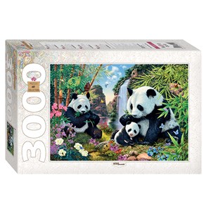 Step Puzzle (85011) - "Pandas" - 3000 pieces puzzle