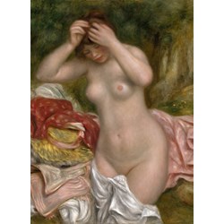 Grafika (01899) - Pierre-Auguste Renoir: "Bather Arranging Her Hair, 1893" - 300 pieces puzzle