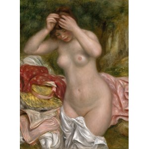 Grafika (01899) - Pierre-Auguste Renoir: "Bather Arranging Her Hair, 1893" - 300 pieces puzzle