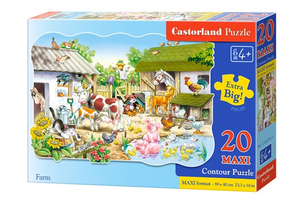 Castorland (C-02214) - "The Farm" - 20 pieces puzzle