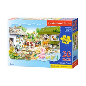 Castorland (C-02214) - "The Farm" - 20 pieces puzzle