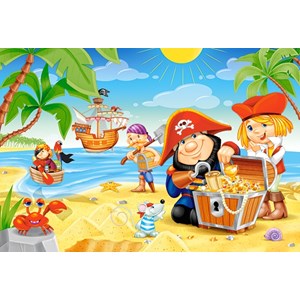 Castorland (B-040148) - "Pirate Treasure" - 40 pieces puzzle