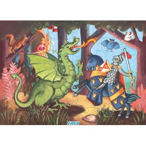 Djeco (07223) - "The Knight and the Dragon" - 36 pieces puzzle