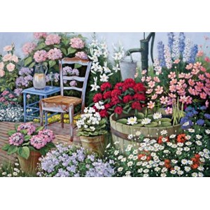 Jumbo (17243) - "A Quiet Corner" - 1500 pieces puzzle