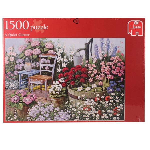 Jumbo (17243) - "A Quiet Corner" - 1500 pieces puzzle