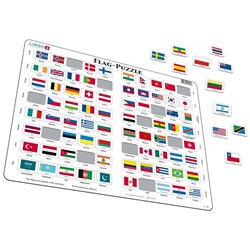 Larsen (L2-GB) - "Flags - GB" - 80 pieces puzzle
