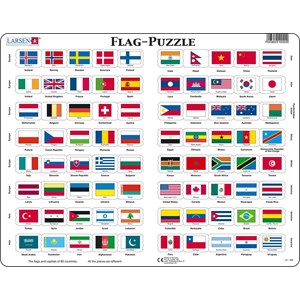 Larsen (L2-GB) - "Flags - GB" - 80 pieces puzzle