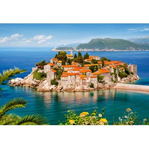 Castorland (C-200580) - "Sveti Stefan, Montenegro" - 2000 pieces puzzle