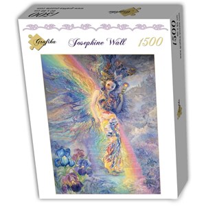 Grafika (T-00290) - Josephine Wall: "Iris, Keeper of the Rainbow" - 1500 pieces puzzle