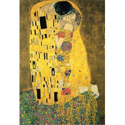 Grafika (00055) - Gustav Klimt: "The Kiss, 1907-1908" - 12 pieces puzzle