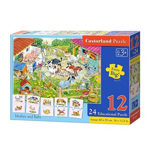 Castorland (E-111) - "Mother and Baby" - 12 pieces puzzle