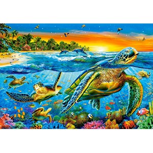 Castorland (C-103652) - "Underwater Turtles" - 1000 pieces puzzle