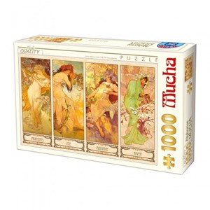 D-Toys (66930-MU09) - Alphonse Mucha: "Seasons" - 1000 pieces puzzle
