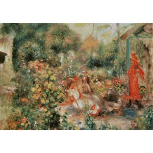 Grafika (00264) - Pierre-Auguste Renoir: "Jeunes Filles dans un Jardin, 1893-1895" - 1000 pieces puzzle