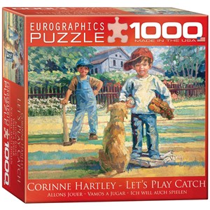 Eurographics (8000-0452) - Corinne Hartley: "Let's Play Catch" - 1000 pieces puzzle