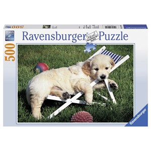 Ravensburger (14179) - "Golden Retriever" - 500 pieces puzzle