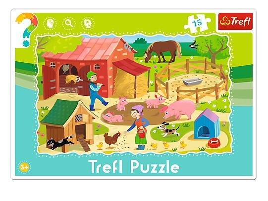 Trefl (31216) - "The Farm" - 15 pieces puzzle