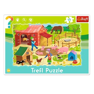 Trefl (31216) - "The Farm" - 15 pieces puzzle