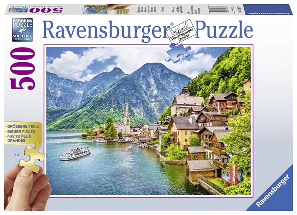 Ravensburger (13687) - "Hallstatt, Austria" - 500 pieces puzzle