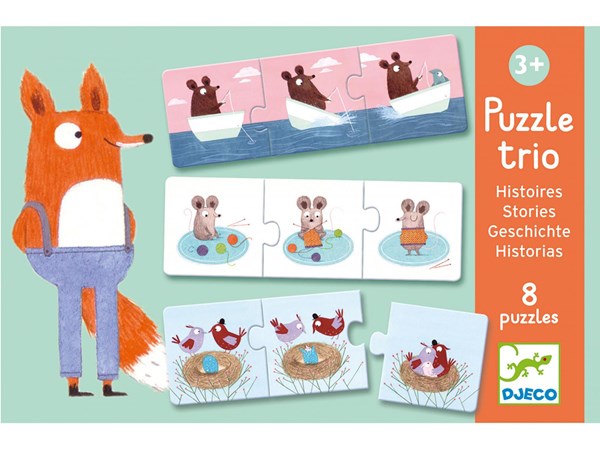 Djeco (08149) - "Stories" - 3 pieces puzzle