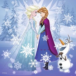 Ravensburger (07003) - "Frozen" - 25 36 49 pieces puzzle