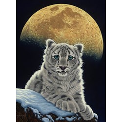 Grafika (02409) - Schim Schimmel, William Schimmel: "Moon Leopard" - 2000 pieces puzzle