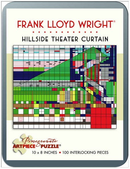 Pomegranate (AA760) - Frank Lloyd Wright: "Hillside Theater Curtain" - 100 pieces puzzle