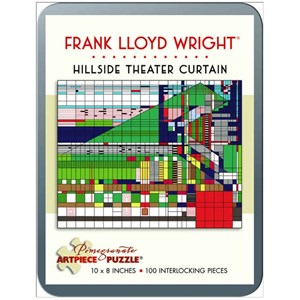 Pomegranate (AA760) - Frank Lloyd Wright: "Hillside Theater Curtain" - 100 pieces puzzle