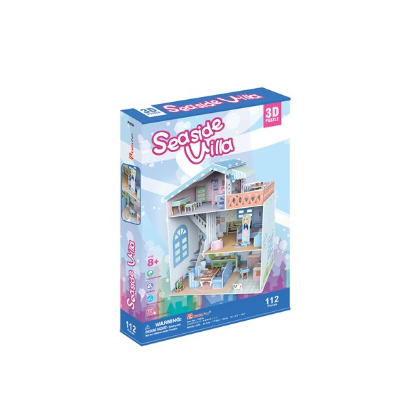 Cubic Fun (P683h) - "Seaside Village" - 112 pieces puzzle