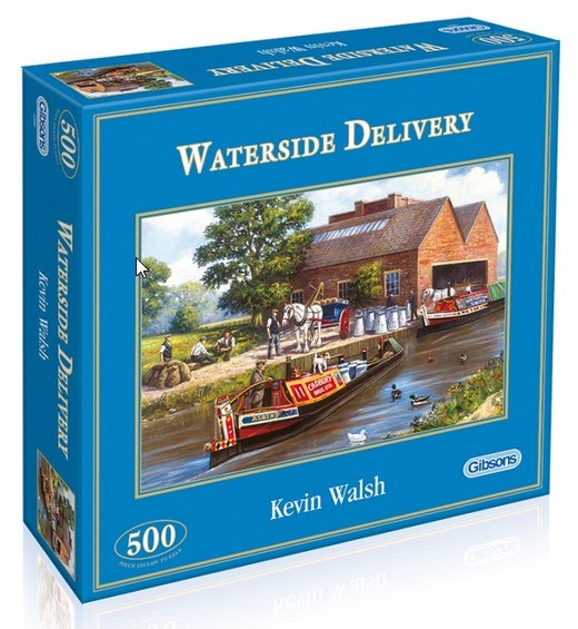 Gibsons (G3030) - "Inland Water Milk Transport" - 500 pieces puzzle