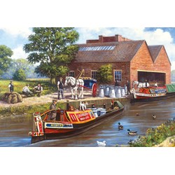 Gibsons (G3030) - "Inland Water Milk Transport" - 500 pieces puzzle