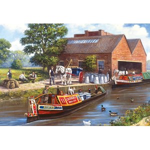 Gibsons (G3030) - "Inland Water Milk Transport" - 500 pieces puzzle