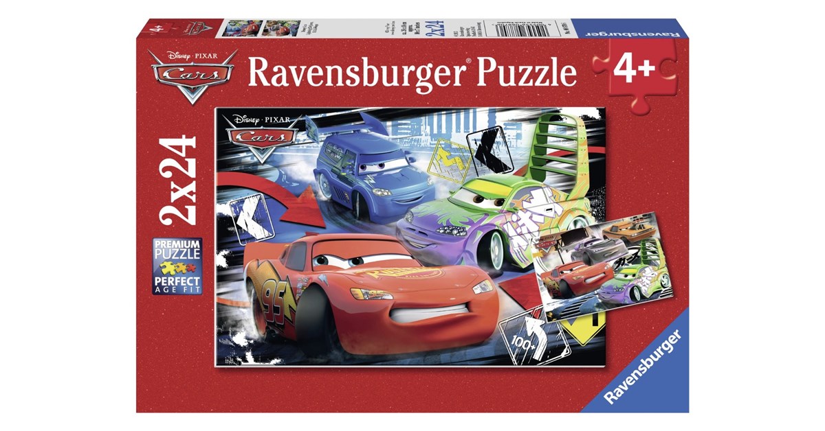 2 Puzzles - Cars 3 Ravensburger-07816 24 pièces Puzzles - Cars - Puzzle .fr/Planet'Puzzles