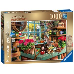 Ravensburger (19552) - "Is he watching?" - 1000 pieces puzzle
