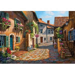 Art Puzzle (4709) - Sung Kim: "Rue de Village" - 2000 pieces puzzle