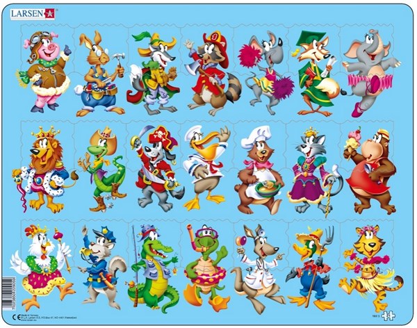 Larsen (NM5) - "Animals" - 21 pieces puzzle